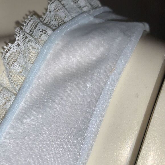 Vintage 1960s Pale Powder Blue Sheer Babydoll Nightgown | Small | by Vanity Fair - Picture 12 of 16